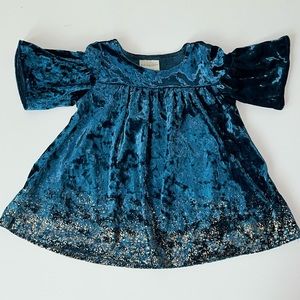 First Impressions Baby Girls Crushed Velvet Dress